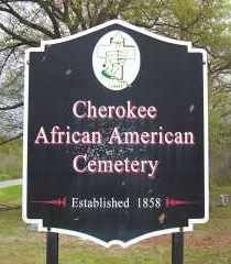 Cherokee African American Cemetery