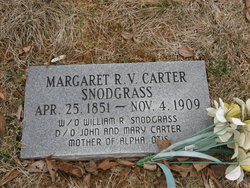 Margaret Rebecca <I>Carter</I> Snodgrass 