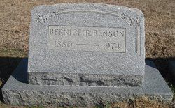 Bernice Rebecca <I>Brown</I> Benson 