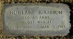 Col Howland Allan Gibson 