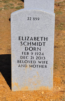 Elizabeth Jane <I>Schmidt</I> Dorn 
