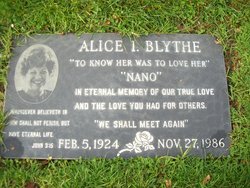 Alice Irene <I>Jackson</I> Blythe 
