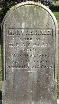 Mary R S <I>Hale</I> Adam 