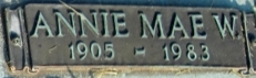 Annie Mae W Aiken 