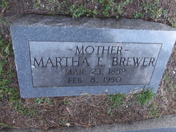 Martha E. “Mattie” <I>Myers</I> Brewer 