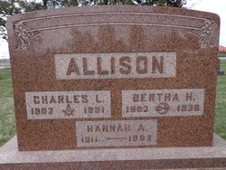 Bertha H. <I>Morefield</I> Allison 