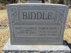 Mary <I>Davidson</I> Biddle 