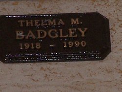 Thelma M <I>Palmer</I> Badgley 