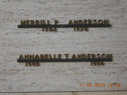 Annabelle <I>Taylor</I> Anderson 