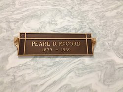 Pearl Irene <I>Dick</I> McCord 