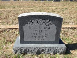 Nellie Opal <I>Allen</I> Tollett 