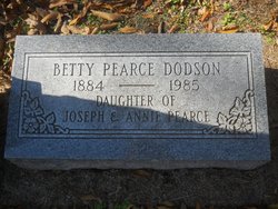 Betty <I>Pearce</I> Dodson 