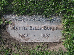 Mattie Belle <I>Cathey</I> Burns 