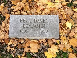 Beatrice “Beva” <I>Davey</I> Benjamin 