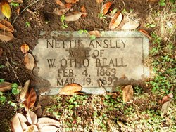 Henrietta H. “Nettie” <I>Ansley</I> Beall 