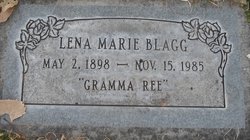 Lena Marie <I>Wright</I> Blagg 