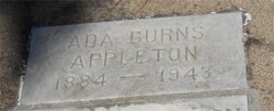Ada <I>Burns</I> Appleton 