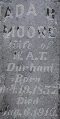 Ada B. <I>Moore</I> Durham 