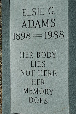 Annie Elsie <I>Grimland</I> Adams 