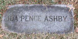 Ida Rebecca <I>Pence</I> Ashby 