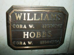 Cora Adelia <I>Williams</I> Hobbs 