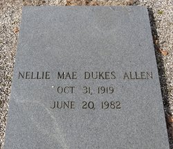 Nellie Mae <I>Dukes</I> Allen 