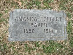 Amanda <I>Tolbert</I> Baker 