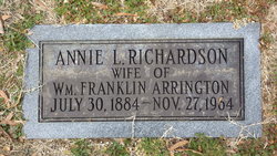 Annie L. <I>Richardson</I> Arrington 