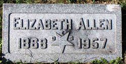 Elizabeth Jane <I>Bebb</I> Allen 