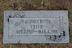 Emma Beatrice <I>Butler</I> Etier 