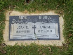 Eva May <I>Lane</I> Biddle 