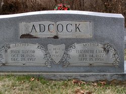 Ida Elizabeth <I>Lakin</I> Adcock 