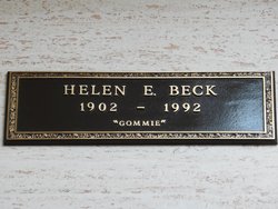 Helen Elizabeth “Gommie” <I>Noyes</I> Beck 