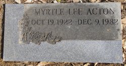 Myrtle Lee <I>Turner</I> Acton 