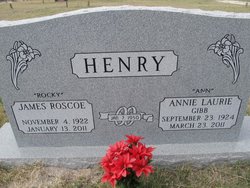Annie Laurie <I>Gibb</I> Henry 