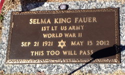 Selma <I>King</I> Fauer 