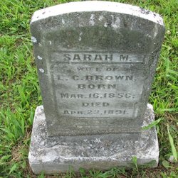 Sarah M <I>Sharp</I> Brown 