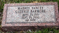 Mabrey Vernon <I>Yancey</I> Barmore 