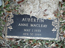 Anne <I>Macleay</I> Aubertin 