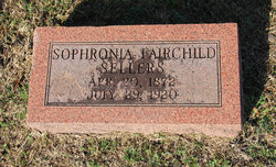 Sophronia <I>Fairchild</I> Sellers 