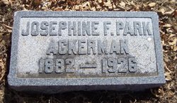 Josephine Frances <I>Park</I> Ackerman 