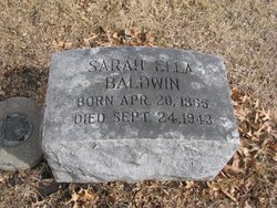 Sarah Ella <I>Stone</I> Baldwin 