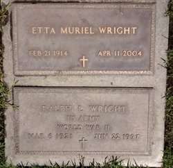 Etta Muriel <I>Sternberg</I> Wright 