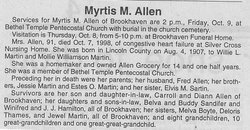 Myrtis <I>Martin</I> Allen 