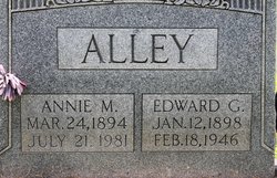 Annie M. <I>McMurry</I> Alley 