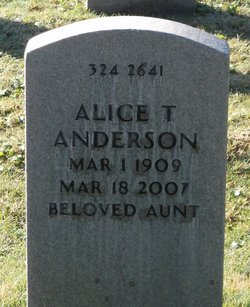 Alice T Anderson 
