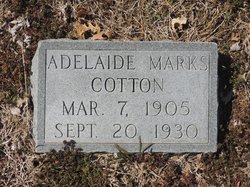Adelaide <I>Marks</I> Cotton 