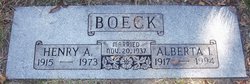 Henry A Boeck 