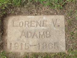 Lorene Virgie <I>Treadway</I> Adams 