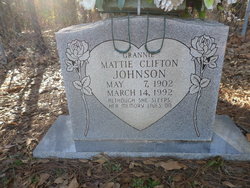 Mattie Mae Clifton <I>Wood</I> Johnson 